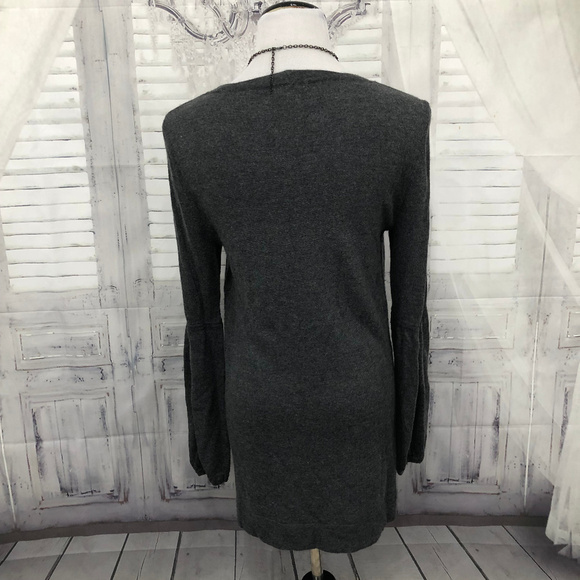 SPRING & MERCER Gray Cashmere Pullover Sweater Med - Picture 7 of 8